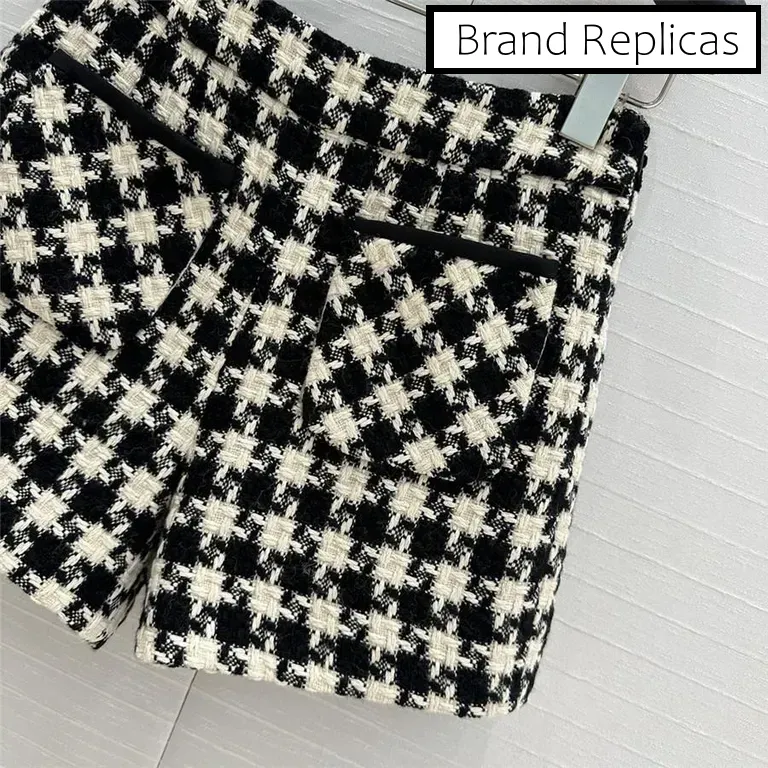 Valentino houndstooth tweed shorts